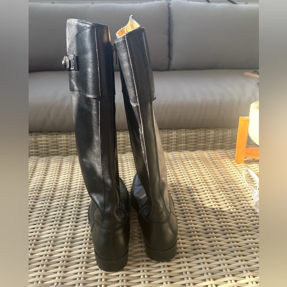 Frye Black Leather Over the Knee Boots - Picture 6 of 10